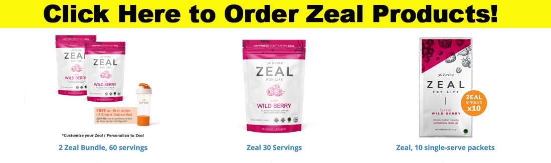 Zurvita Zeal for Life Products!